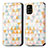 Leather Case Stands Fashionable Pattern Flip Cover Holder S02D for Samsung Galaxy M40S White