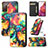 Leather Case Stands Fashionable Pattern Flip Cover Holder S02D for Samsung Galaxy S20 FE (2022) 5G