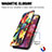 Leather Case Stands Fashionable Pattern Flip Cover Holder S02D for Samsung Galaxy S20 FE (2022) 5G