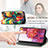 Leather Case Stands Fashionable Pattern Flip Cover Holder S02D for Samsung Galaxy S20 FE (2022) 5G