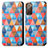 Leather Case Stands Fashionable Pattern Flip Cover Holder S02D for Samsung Galaxy S20 FE (2022) 5G