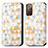 Leather Case Stands Fashionable Pattern Flip Cover Holder S02D for Samsung Galaxy S20 FE (2022) 5G