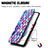 Leather Case Stands Fashionable Pattern Flip Cover Holder S02D for Samsung Galaxy S21 5G