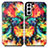 Leather Case Stands Fashionable Pattern Flip Cover Holder S02D for Samsung Galaxy S21 5G