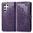 Leather Case Stands Fashionable Pattern Flip Cover Holder S02D for Samsung Galaxy S23 Ultra 5G