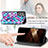 Leather Case Stands Fashionable Pattern Flip Cover Holder S02D for Samsung Galaxy S24 5G