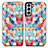 Leather Case Stands Fashionable Pattern Flip Cover Holder S02D for Samsung Galaxy S24 Plus 5G Colorful