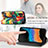 Leather Case Stands Fashionable Pattern Flip Cover Holder S02D for Samsung Galaxy XCover 6 Pro 5G