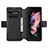 Leather Case Stands Fashionable Pattern Flip Cover Holder S02D for Samsung Galaxy Z Fold3 5G