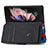 Leather Case Stands Fashionable Pattern Flip Cover Holder S02D for Samsung Galaxy Z Fold3 5G