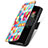 Leather Case Stands Fashionable Pattern Flip Cover Holder S02D for Samsung Galaxy Z Fold3 5G