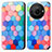 Leather Case Stands Fashionable Pattern Flip Cover Holder S02D for Sharp Aquos R8 Pro Colorful