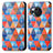 Leather Case Stands Fashionable Pattern Flip Cover Holder S02D for Sharp Aquos R8s