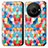 Leather Case Stands Fashionable Pattern Flip Cover Holder S02D for Sharp Aquos R8s Pro