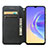 Leather Case Stands Fashionable Pattern Flip Cover Holder S02D for Vivo V21e 5G