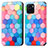 Leather Case Stands Fashionable Pattern Flip Cover Holder S02D for Vivo Y01 Colorful