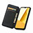 Leather Case Stands Fashionable Pattern Flip Cover Holder S02D for Vivo Y02S