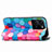 Leather Case Stands Fashionable Pattern Flip Cover Holder S02D for Vivo Y35 4G