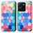 Leather Case Stands Fashionable Pattern Flip Cover Holder S02D for Vivo Y35 4G Colorful