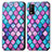 Leather Case Stands Fashionable Pattern Flip Cover Holder S02D for Vivo Y3s (2021)