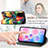 Leather Case Stands Fashionable Pattern Flip Cover Holder S02D for Xiaomi Mi 11X 5G