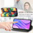 Leather Case Stands Fashionable Pattern Flip Cover Holder S02D for Xiaomi Poco M2