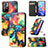 Leather Case Stands Fashionable Pattern Flip Cover Holder S02D for Xiaomi Poco M4 Pro 5G