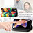 Leather Case Stands Fashionable Pattern Flip Cover Holder S02D for Xiaomi Poco X4 NFC