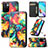 Leather Case Stands Fashionable Pattern Flip Cover Holder S02D for Xiaomi Redmi 10 (2022)