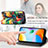 Leather Case Stands Fashionable Pattern Flip Cover Holder S02D for Xiaomi Redmi 10C 4G