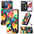 Leather Case Stands Fashionable Pattern Flip Cover Holder S02D for Xiaomi Redmi 12C 4G