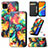 Leather Case Stands Fashionable Pattern Flip Cover Holder S02D for Xiaomi Redmi 9 Activ