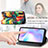 Leather Case Stands Fashionable Pattern Flip Cover Holder S02D for Xiaomi Redmi 9A