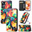 Leather Case Stands Fashionable Pattern Flip Cover Holder S02D for Xiaomi Redmi K50 Ultra 5G