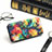 Leather Case Stands Fashionable Pattern Flip Cover Holder S02D for Xiaomi Redmi Note 10 JE 5G