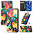 Leather Case Stands Fashionable Pattern Flip Cover Holder S02D for Xiaomi Redmi Note 10 JE 5G