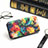 Leather Case Stands Fashionable Pattern Flip Cover Holder S02D for Xiaomi Redmi Note 11 4G (2021)