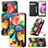 Leather Case Stands Fashionable Pattern Flip Cover Holder S02D for Xiaomi Redmi Note 12S