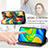 Leather Case Stands Fashionable Pattern Flip Cover Holder S02D for Xiaomi Redmi Note 9