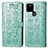 Leather Case Stands Fashionable Pattern Flip Cover Holder S03D for Google Pixel 5a 5G Green