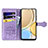 Leather Case Stands Fashionable Pattern Flip Cover Holder S03D for Huawei Enjoy 50 Pro