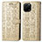 Leather Case Stands Fashionable Pattern Flip Cover Holder S03D for Huawei Enjoy 50z Gold