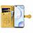 Leather Case Stands Fashionable Pattern Flip Cover Holder S03D for Huawei Honor 50 Pro 5G