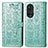 Leather Case Stands Fashionable Pattern Flip Cover Holder S03D for Huawei Honor 50 Pro 5G