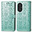 Leather Case Stands Fashionable Pattern Flip Cover Holder S03D for Huawei Honor 50 SE 5G