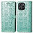 Leather Case Stands Fashionable Pattern Flip Cover Holder S03D for Huawei Honor 60 SE 5G