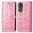 Leather Case Stands Fashionable Pattern Flip Cover Holder S03D for Huawei Honor 80 5G