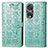 Leather Case Stands Fashionable Pattern Flip Cover Holder S03D for Huawei Honor 80 Pro 5G