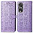 Leather Case Stands Fashionable Pattern Flip Cover Holder S03D for Huawei Honor 80 Pro 5G