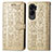 Leather Case Stands Fashionable Pattern Flip Cover Holder S03D for Huawei Honor 90 Lite 5G